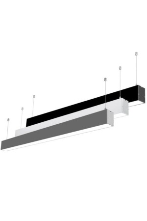 Linear 200 cm, 3000 K Tageslicht, 65 W, schwarzes Gehäuse + Aufhänger AK-4 - 9