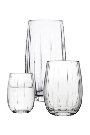 Linka 18-teiliges Wasser-Erfrischungsgetränk-Kaffeeglas-Set Fma07089 PAŞABAHÇELINKA - 1