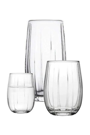 Linka 18-teiliges Wasser-Erfrischungsgetränk-Kaffeeglas-Set Fma07089 PAŞABAHÇELINKA - 3