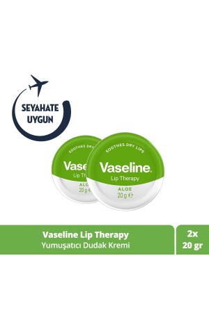 Lip Therapy Yumuşatıcı Dudak Kremi Aloe Vera Özü 20 G X2 SET.UNİ.554 - 3