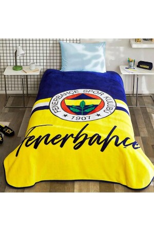 Lisanslı Battaniye Fenerbahçe Sarı Lacivert - 3