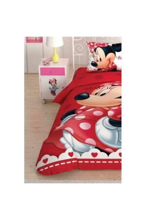 Lisanslı Disney Minnie Lovely Glitter Tek Kişilik Nevresim Takımı glitter - 2