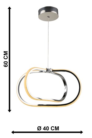 Loca 3-Farben-LED-Kronleuchter Chrom BEG0080BEG01 - 7