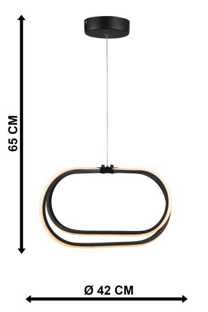 Loca 3-Farben-LED-Kronleuchter Schwarz BEG0080BEG01 - 6