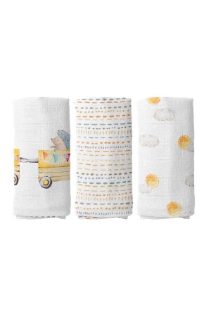 Loco Voyage Müslin Örtü Seti BABYMUSLIN129 - 3