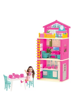 Lola'nın 3 Katlı Evi - Ev Oyuncak - Lola'nın 3 Katlı Ev Seti - Barbie Ev Seti - 6