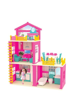 Lola's House of Dreams Barbie Chelsea Puppe Spieltraumhaus-Set mit Zubehör, 3 Etagen, 3 Zimmer, Balkon - 4