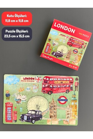 London Mini Puzzle 40 Parça 4 Yaş - 4