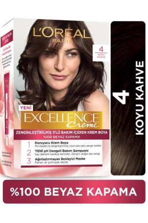 L'Oréal Paris Excellence Creme Saç Boyası - 4 Kahve - 2