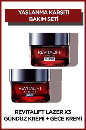 L'oréal Paris Revitalift Lazer X3 Yoğun Yaşlanma Karşıtı Gündüz Bakım Kremi Gece Bakım Kremi 50 ml DERLX3KREM - 3