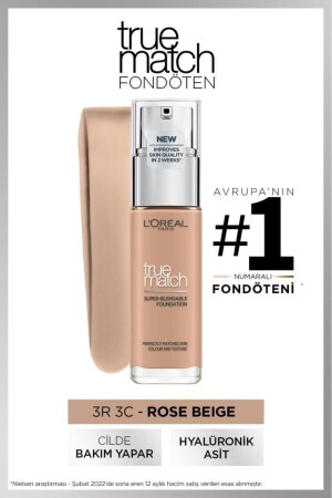 L'oréal Paris True Match Bakım Yapan Fondöten 3r Rose Beıge - 2