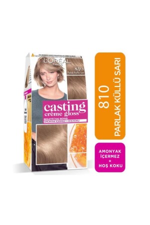 L'oréal Paris Casting Crème Gloss Haarfärbemittel – 810 Helles Aschblond - 2