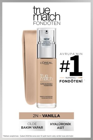 L'oréal Paris True Match Caring Foundation 2n Vanille - 1