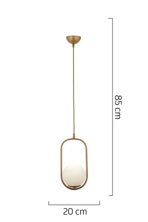 Lorin Einzelne antike Hängelampe, weißes Glas, moderne Hängelampe, Küche, Wohnzimmer, Hängelampe, Kronleuchter - 7