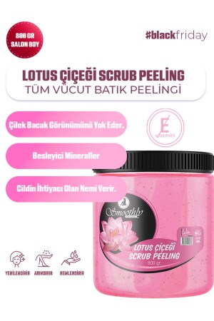 Lotus Çiçeği Özlü Canlandırıcı & Yumuşatıcı El Ayak Ve Vücut Bakım Peelingi 800gr - 3