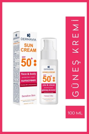 LSF 50 Gesichts- und Körperschutz-Sonnencreme für empfindliche Haut, 100 ml - 2