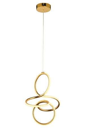 Lucetta Gold Pendelleuchte 48 Watt Pendelleuchte 3 Farben LED Moderne Küche Badezimmer Led Wohnzimmer Pendelleuchte Kronleuchter 11314-01-GD - 4