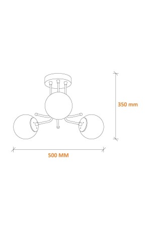 Lüks Tasarım Modern Spor Trend Model Glop Camlı Eskitme Avize - 6