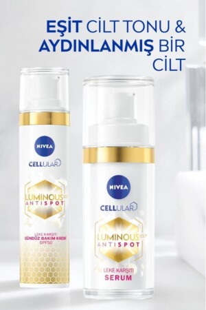 Luminous630 Aydınlatıcı Leke Karşıtı Güneş Korumalı SPF50 Gündüz Yüz Kremi 40ml ve Cilt Serumu 50ml - 9