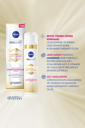 Luminous630 Leke Karşıtı Cilt Bakım Seti-Gündüz Yüz Kremi SPF50-Gece Kremi-Cilt Serumu 30ml-Göz Krem - 7