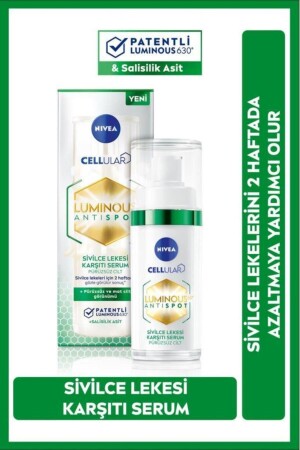 Luminous630 Sivilce Lekesi Karşıtı Serum 30ml- Salisilik Asit Hyaluronik Asit- Yağlı Ciltler - 2