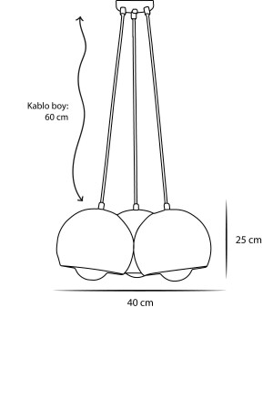 Luna 3-teiliger Luxus-Pendelleuchte-Kronleuchter mit schwarzem Metallgehäuse und Design LZRNAVZ71 - 5