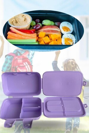 Lunchbox mit 4 Fächern – Frischhaltedose – Lunchtasche MSTR666752 - 4