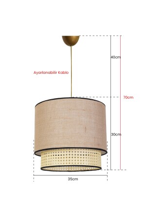 Lustre Sarkıt Avize Bej Krem SH227 - 3