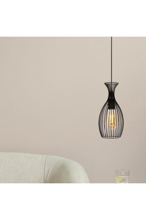 Luti Single Wire Schwarz Moderne Pendelleuchte Küche Wohnzimmer Pendelleuchte Kronleuchter 3365-01-BL - 6