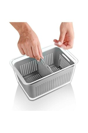 Lüx 3 Adet Buzdolabı Içi Süzgeçli Organizer(2,5lt,5lt,9lt) Set-saklama Buzdolabı Organizer 2,5 5 9 23071996 - 6