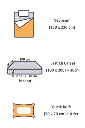 Lüx Otel Renkli Serisi Tek Kişilik Lastikli Çarşaflı Çizgili Saten Nevresim Takımı Cappicino Renk teksaten01 - 6