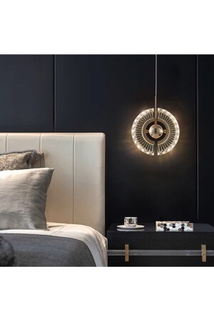 Luxuriöse moderne Kristall-Pendelleuchte, LED-Kronleuchter, einzelne Pendelleuchte, goldgelb, TYC00526568760 - 6