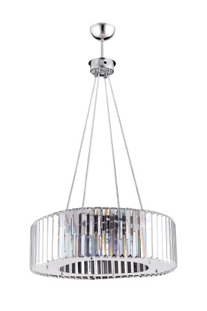 Luxuriöser Diamant-Kronleuchter in Silber, 45 cm - 7