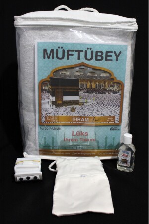 Luxuriöses Ihram-Set Hajj Umrah 1350 Gr. 100 % Baumwolle LKSİHRM - 5