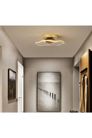 Luxury Exclusive Plafonyer Tavan Led Avize Jellyfish Gold Sarı Ledli Avize burenze2022-4 - 3