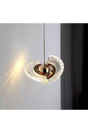 Luxury Modern Crystal Sarkıt Led Avize Tekli Sarkıt Gold Sarı TYC00526568760 - 7