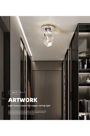 Luxury Modern Kristal Taş Led Avize Diamond Krom Ledli Avize burenze666 - 4