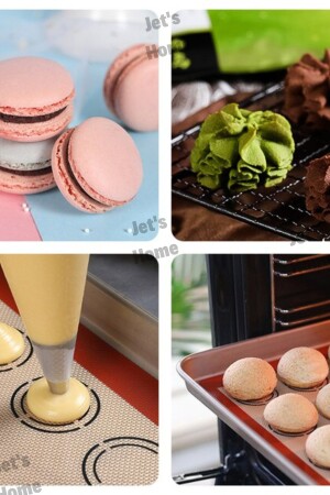 Macaron Maker Backmatte Teigmatte Silikon waschbar 40*30 cm JT-765463 - 5