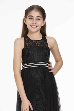 Mädchen-Abendkleid, Perlenstein-Tüll-Mädchen-Abendkleid Ak2229 1-2-10001162 - 2