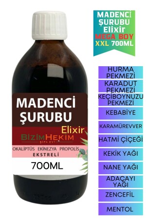 Madenci Şurubu Elixir 700 ml Propolisli Vitamin Destek 8 Bitki Özlü - 1