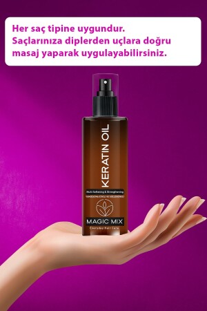 Magıc Mıx Aşırı Yıpranmış Saçlar Için Keratin Yağı 110 ml - 8