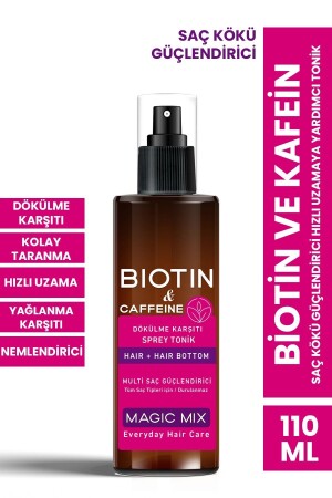 Magic Mix Biotin Ve Kafein Içeren Saç Kökü Güçlendirici Hızlı Uzamaya Yardımcı Tonik 110 ml - 3