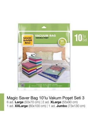 Magic Saver Bag 10-teiliges Vakuumbeutel-Set 3 8697623590890 - 3