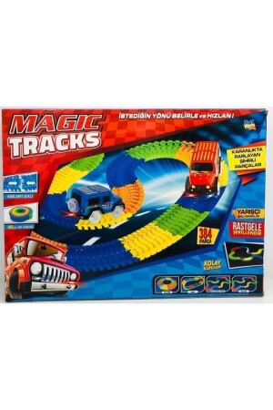 Magic Tracks Hareketli Raylar 384 Parça 2 Araba-23082269 - 2