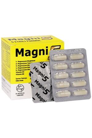 Magnesium 5 Wirkungsform 3 monatlich 90 Kapseln Magni5 B6 Vitamin D Bisglycinat Taurat Citrat Malatoxid TYC00694258212 - 5