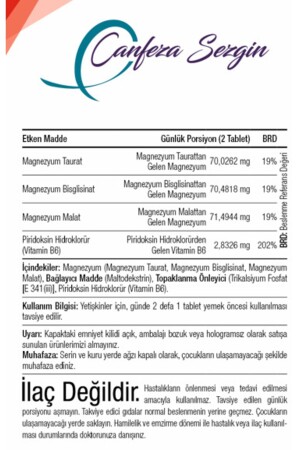 Magnesium Triplet Plus B6 Magnesium & Vitamin B6 MGN1 - 6