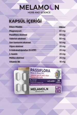 Magnezyum Ve 5-htp Ile Güçlendirilmiş Passiflora (pasiflora) Strese Ve Uykuya Yardımcı 30 Kapsül - 6