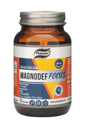 Magnodef Focus Magnesium L-Threonat Bisglycinat Malat 30 Filmtablette - 2