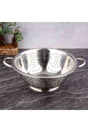 Makarna Süzgeci Çelik - 24 Cm (ms-24) 8683014900454 - 5