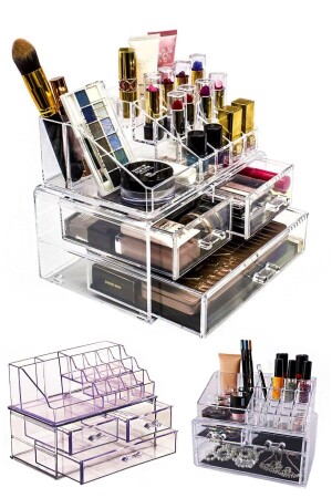 Make-up-Organizer-Set mit 3 Schubladen - 2